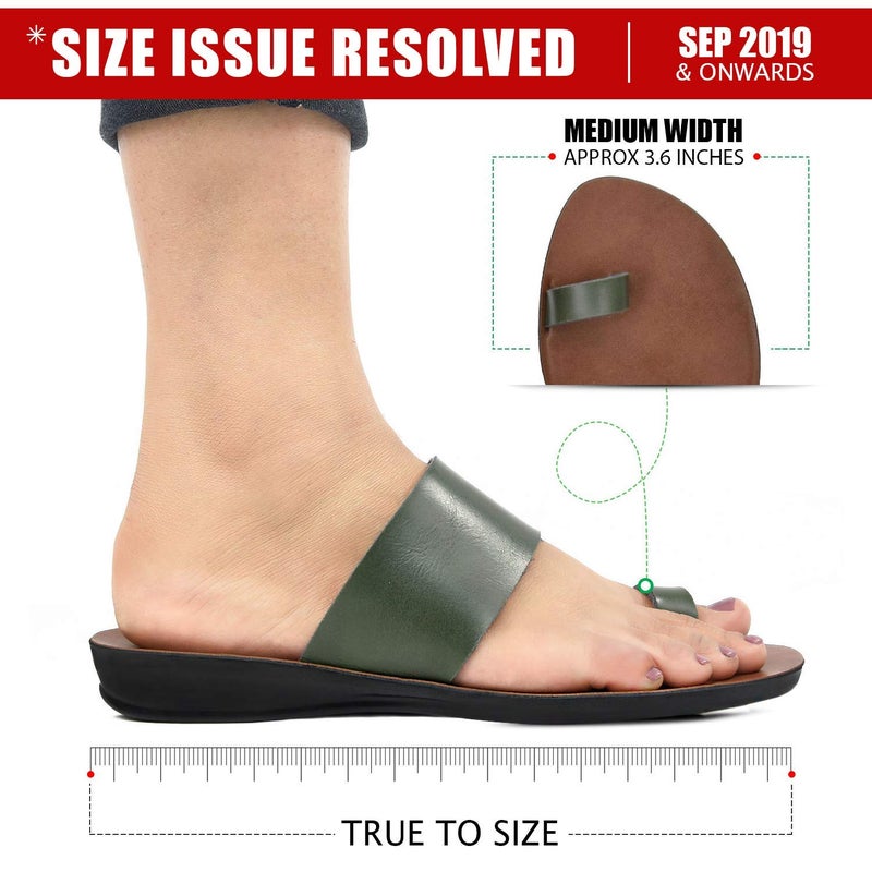 Aerosoft Women's Orthopedic Flat Sandals Arch Support Flip Flops for Bunions & Plantar Fasciitis Comfortable Non-Slip Summer Walking Sandals (Veawil Green, Size 10) - Image 5